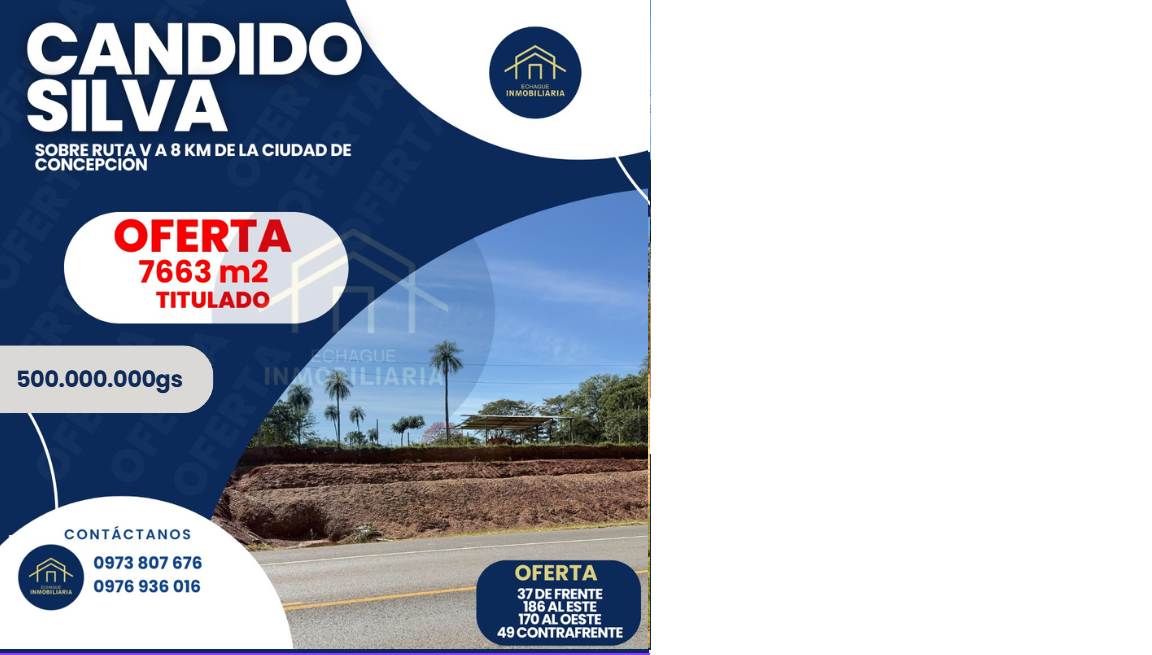 Terreno de 7663 m² en Cándido Silva sobre Ruta V